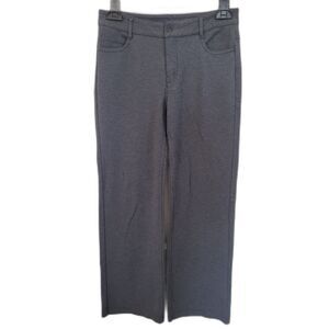 Athleta Gray Ponte Knit Stretch Pockets Pants